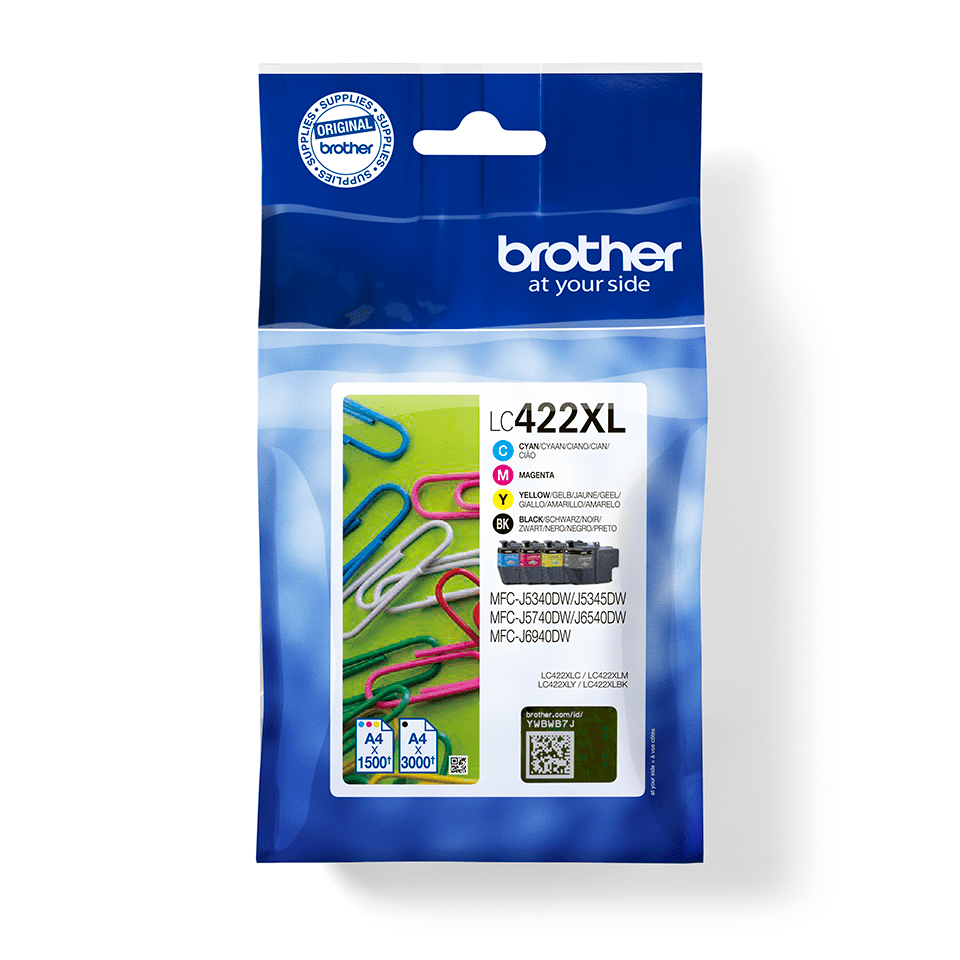 Original Brother LC-422XL Value Pack
